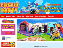Tablet Screenshot of castleparty.co.uk